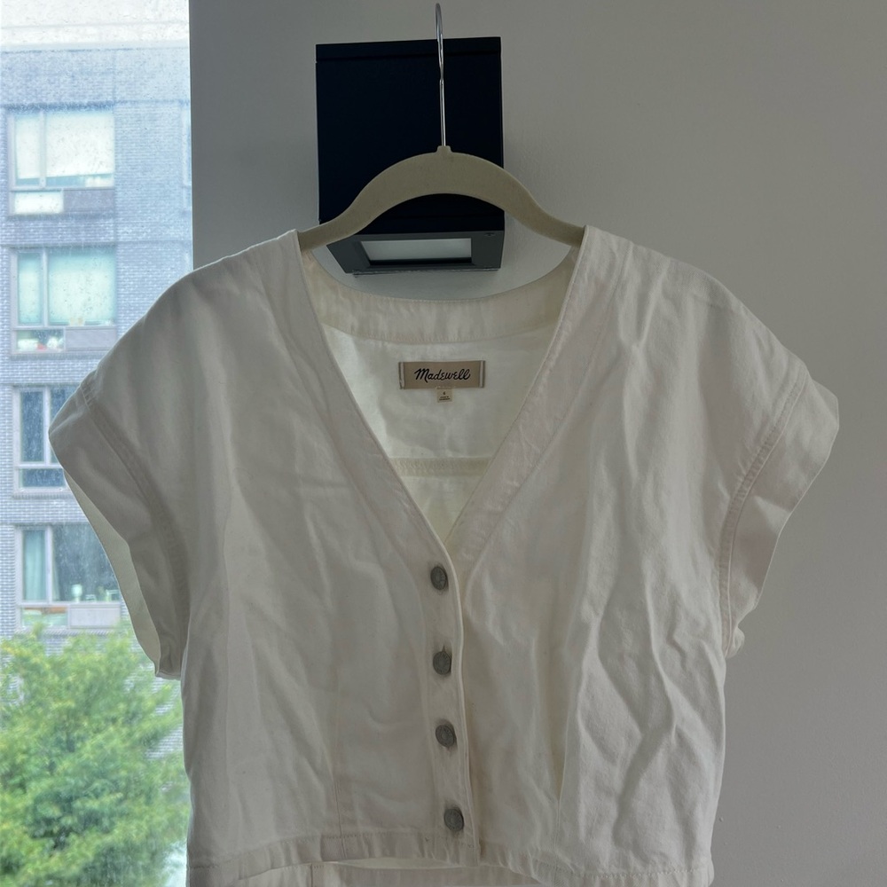 Madewell Ivory Button-Down Shirt